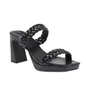 Jeffrey Campbell Delicacy Braided Platform Sandal in Black size 9.5